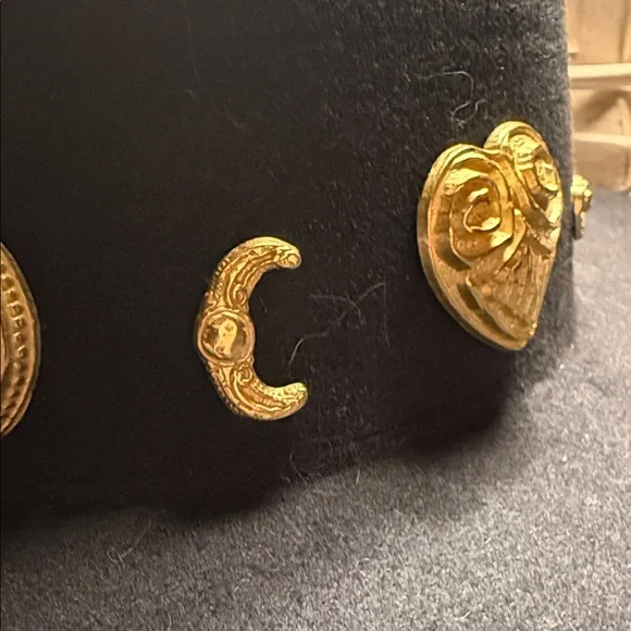 Lack of Color Gold Jeweled Navy Hat - Picture 7 of 7